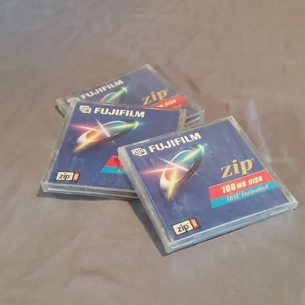 NEW FUJIFILM ZIP 100 DISK IBM & MAC Formatted - 100MB - PACK OF 3